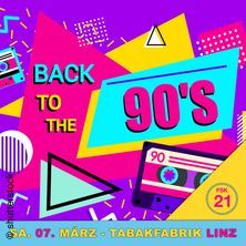 Grafik zur 90ies Party am 7.3.2026