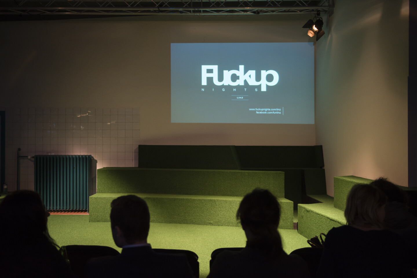 Fuckup Nights Linz Vol. 1 took place at Tabakfabrik LInz in 2017.